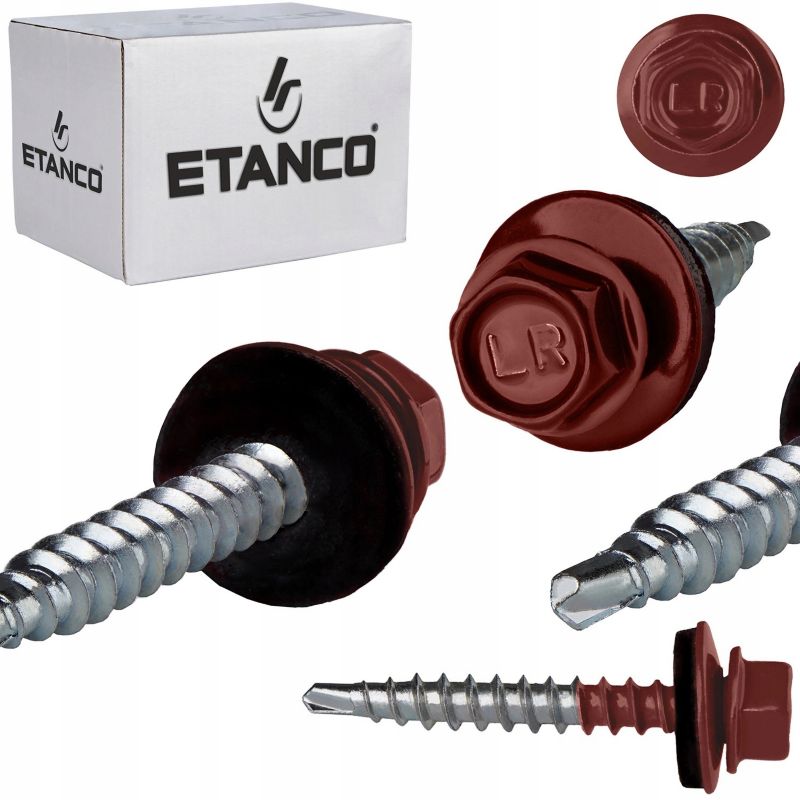 Wkręty Farmerskie Etanco 4,8X35mm Ral 3009 250 szt.