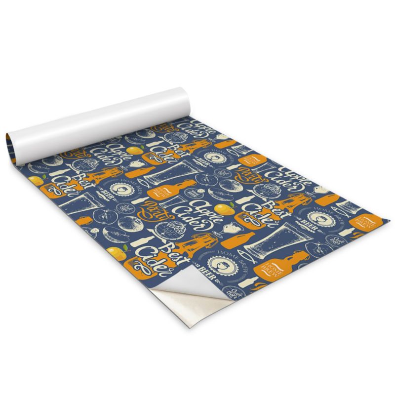 Folia Dekoracyjna Na Meble Wallfluent 100x50 cm Cydr jabłkowy Odporna Folia Samoprzylepna Mat 1 rol.