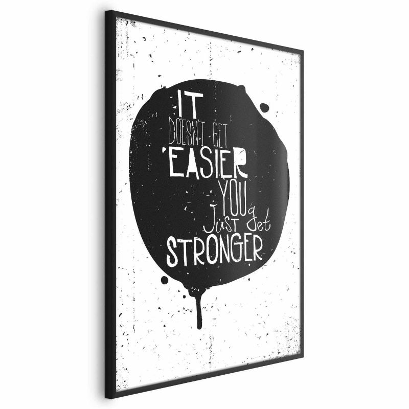 Plakat Artgeist Stronger 60x90 cm z ramą czarną 1 szt