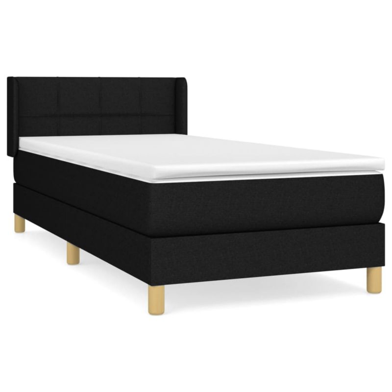 Łóżko z materacem WaszeMeble 90x200 cm czarny WM-3130243 1 szt.