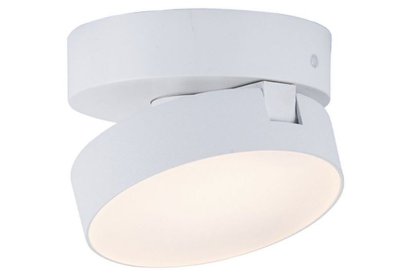 Lampa sufitowa Lutec Stanos biała LED 6.8W 2700-6500K 400lm IP20 - 1 szt.