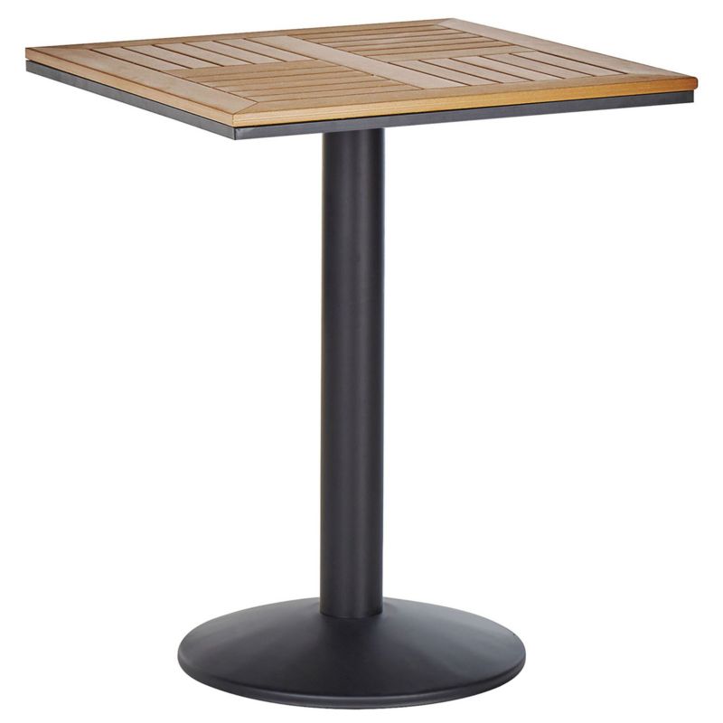 Stolik bistro Palmi 60 cm 60 cm Imitacja drewna Brązowy 1 szt.