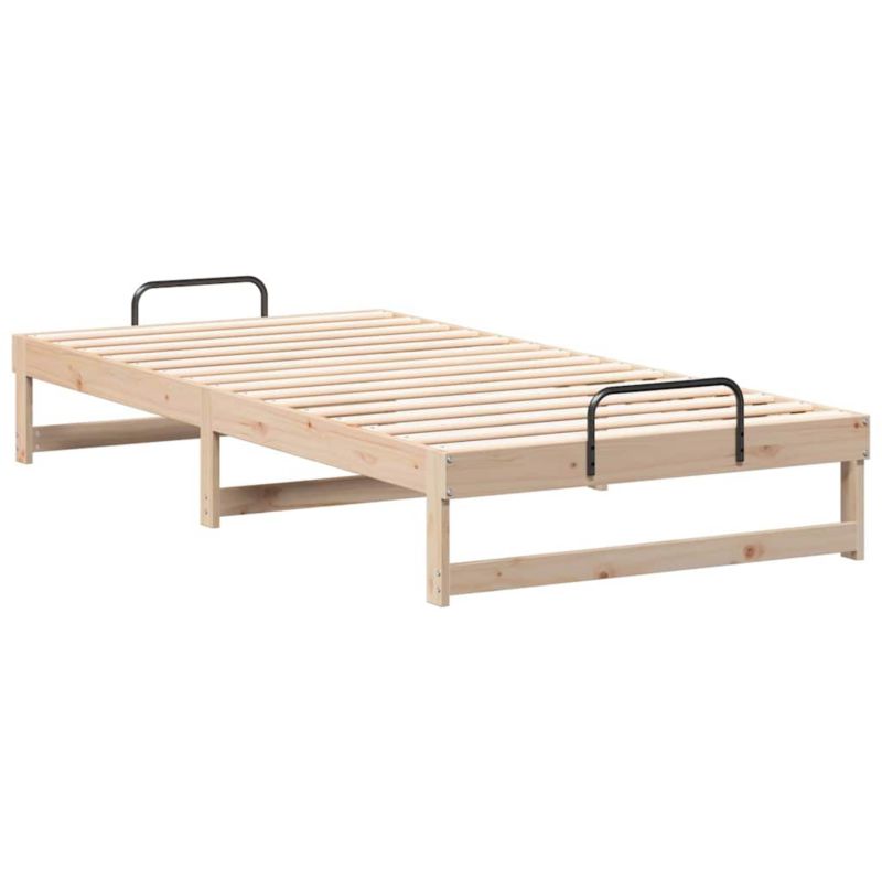 Rama łóżka WaszeMeble 100x200 cm Brązowy sosna WM-873142 1 szt.