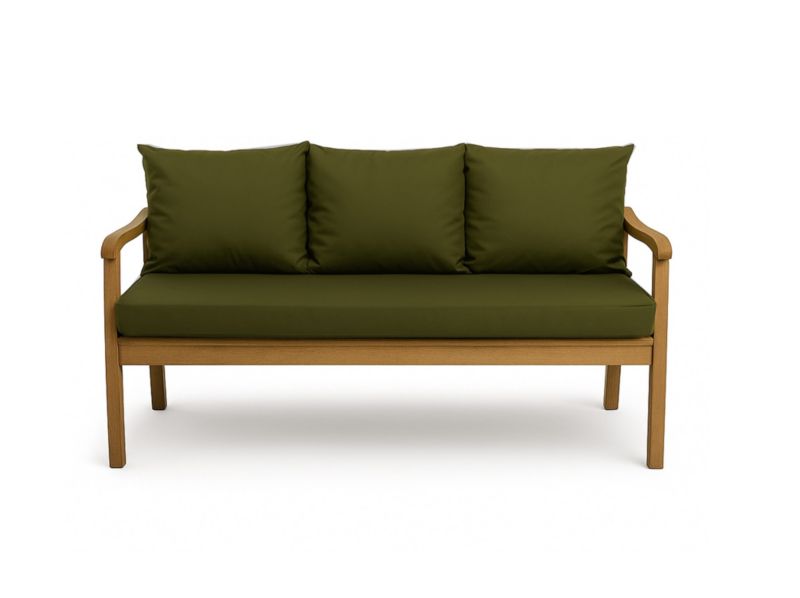 Poduszka ogrodowa na ławkę 3-os, Setgarden, 140x50x50cm,, zielona dwustronne Poduszki na ławkę zdejmowany pokrowiec,Mix 1szt