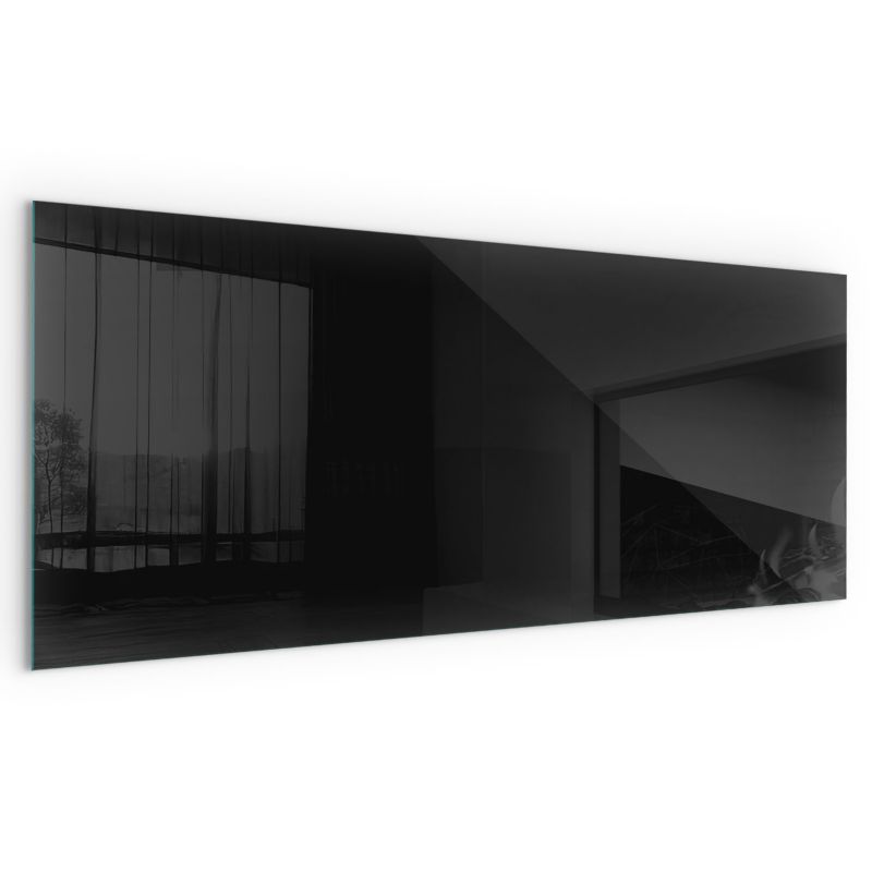 Podkładka Szklana Wallfluent 125x50 cm Prostokątna Ochrona Podłogi przed Iskrą Kolor Ciemny grafitowy 1 szt.