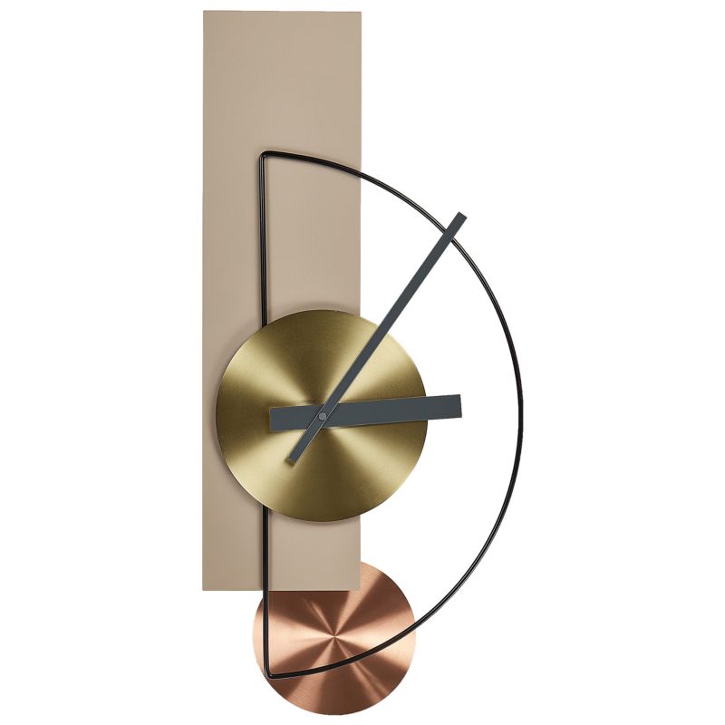 Zegar ścienny Cevins 31 cm Metal Beżowy 1 szt.