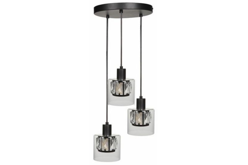 Lampa wisząca Reality Elmo czarna wym: 120 x 25 x 25 cm 3xE14 x 40W 1 szt.