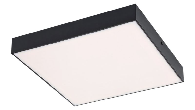 Lampa sufitowa zewnętrzna Rabalux Tartu czarna LED 24W 2800K-6000K 2500lm IP44 wym: 4 x 30 x 30 cm - 1 szt.