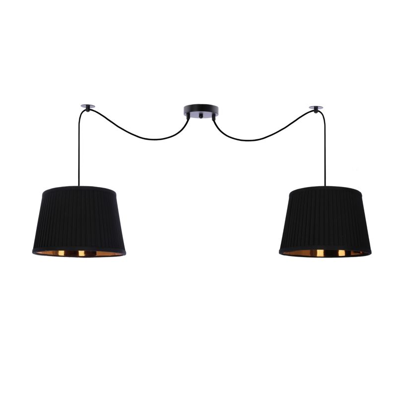 Lampa sufitowa pająk Candellux Gillo czarna 2xE27x40W IP20 wym:130x100x20cm - 1 szt.