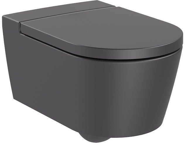 Miska WC Roca Inspira wisząca Rimless onyx bez deski 1 szt.