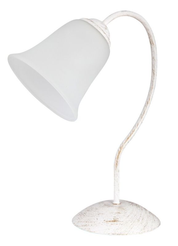Lampka stołowa Rabalux Fabiola szkło opalizowano-biały antyk 1 x E27 x 40W IP20 wym: 36 x 29 x 29 cm metal - 1 szt.