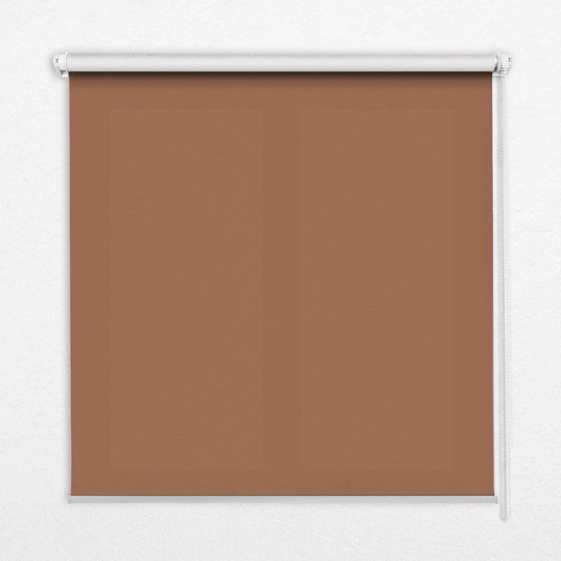 Roleta Dekoracyjna Tulup 140x140 cm Brązowy Montaż do ściany/sufitu 1 szt.