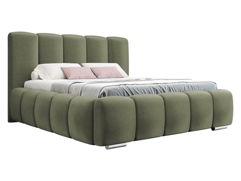 Łóżko tapicerowane MIRJAN 24 Wizko 140x200 khaki 1 szt.
