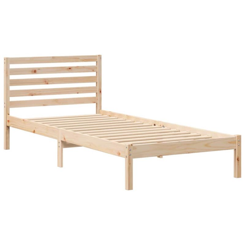 Łóżko drewniane WaszeMeble 90x210 cm brązowy WM-872305 1 szt.