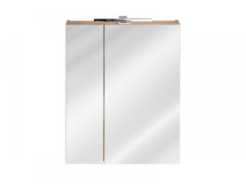 Szafka Comad łazienkowa CAPRI 842 60 cm dąb z lustrem 1 szt