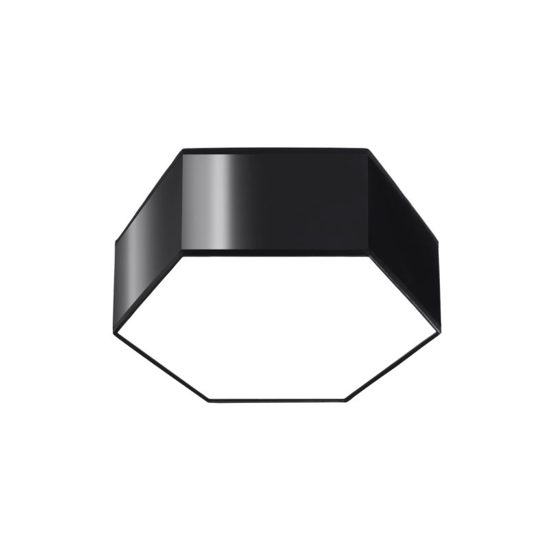Plafon Pure Lume HALVOY heksagon 30,5 cm czarny 2xE27x15W IP20 - 1 szt.