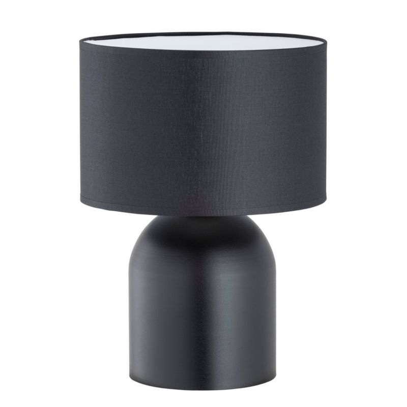 Lampa stołowa Emibig Aspen czarno-biała 1 x E27 x 15W IP20 wym: 35 x 25 x 25 cm tkanina - 1 szt.
