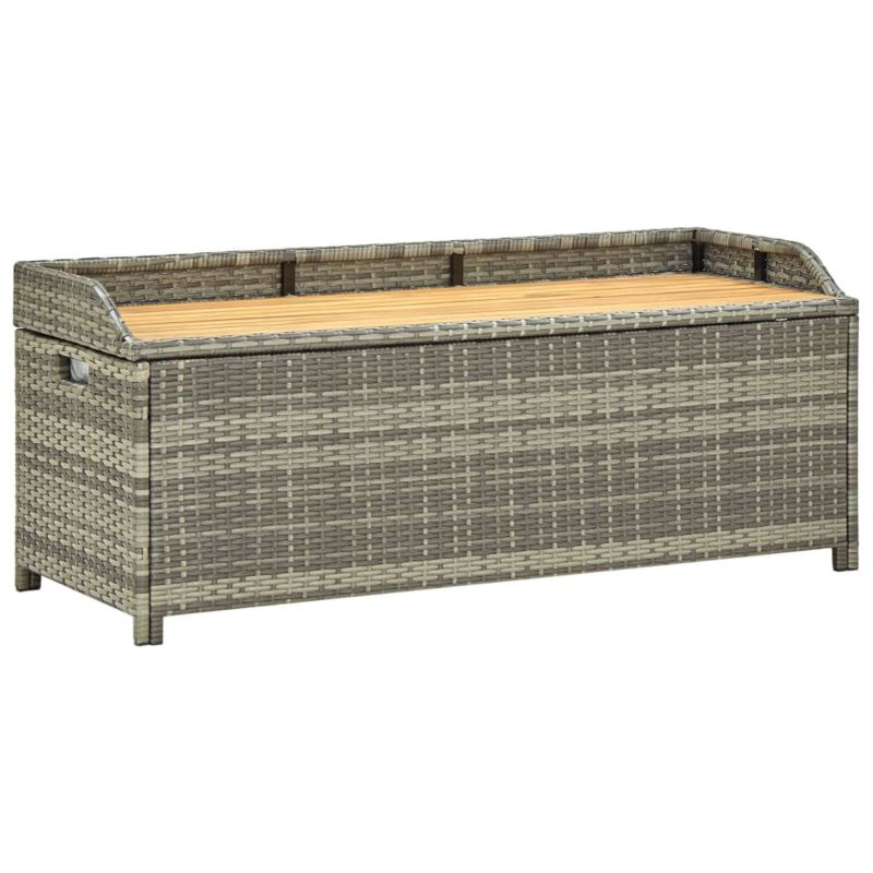 Ławka ze schowkiem vidaxl 120 x 50 x 50 cm 46481 szary 1 szt