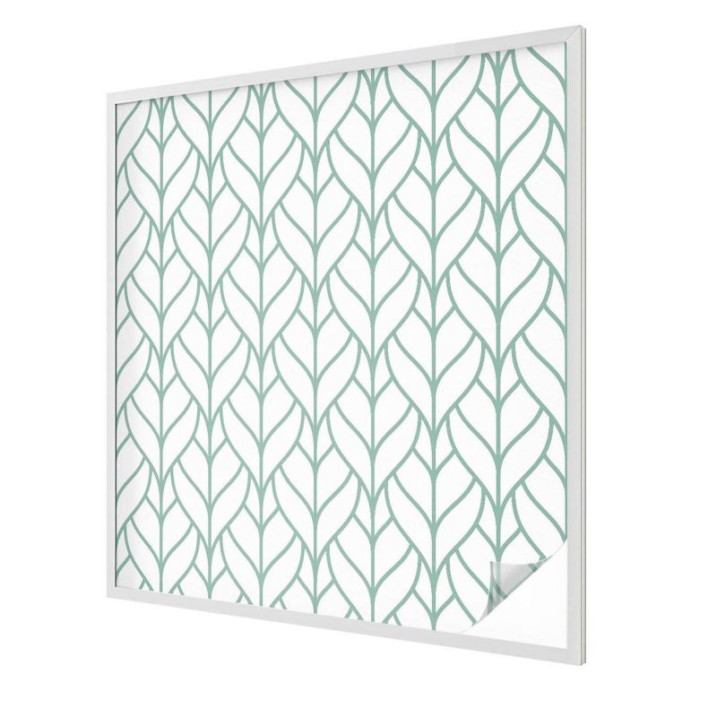 Witraż Samoprzylepny Wallfluent 100x100 cm Stylowa Dekoracja Okna Geometryczny wzór roślinny harmonijny 1 rol.