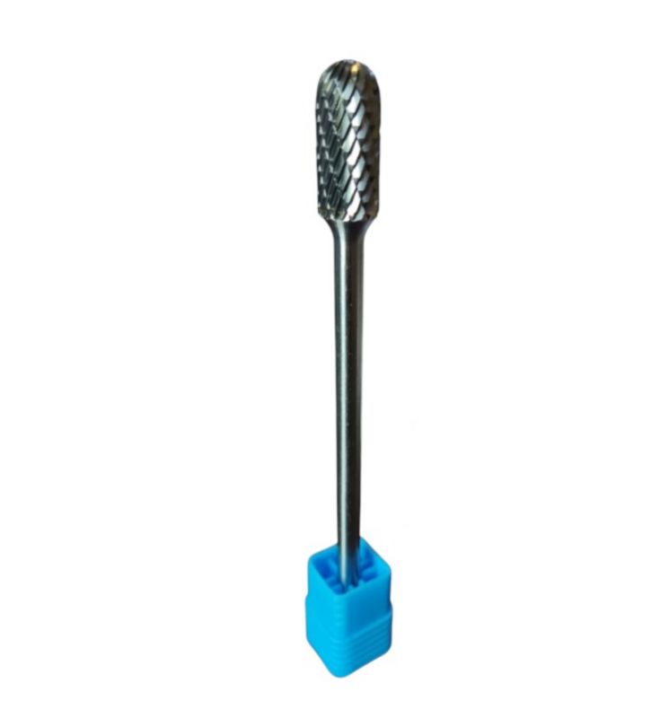 Frez pilnik obrotowy wydłużony walec zaokrąglony Kormax 12x25x175x6mm do metalu z węglika WRC (SC61225-L6) - 1 szt.