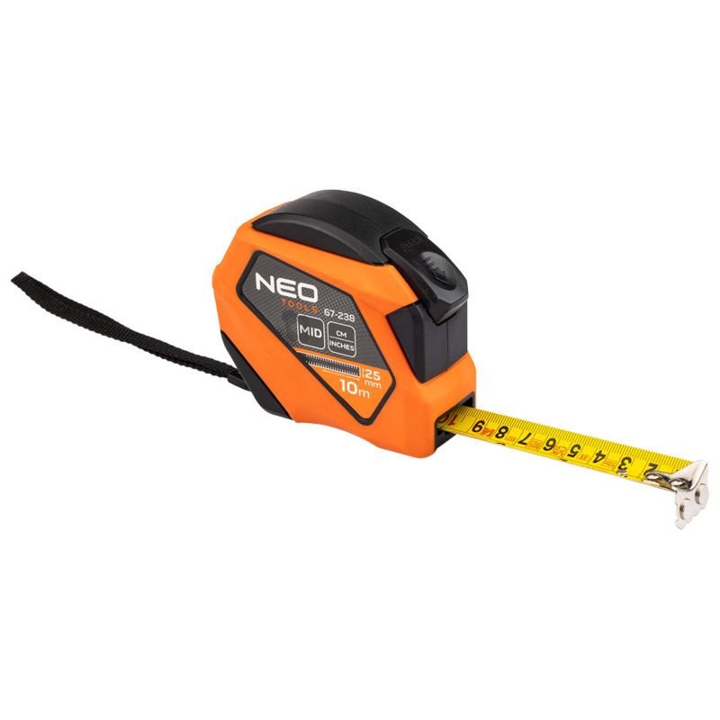 Miara zwijana NEO TOOLS stalowa 10 m x 25 mm, calowa 1 szt