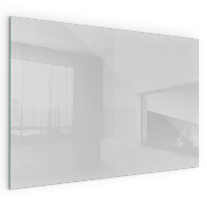 Szklana Podkładka Pod Kominek Prostokąt Wallfluent 60x40 cm Stonowany szary 1 szt.