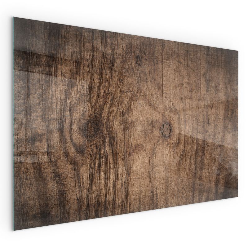 Szklana Podkładka Pod Kominek Prostokąt Wallfluent 100x70 cm Rysunek naturalnych słojów drewna 1 szt.