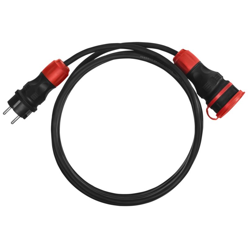 Przedłużacz specjalistyczny KEL X1 20 m 1 gniazdo 3 x 1,5 mm² H05RR-F IP54 gumowy 1 szt.