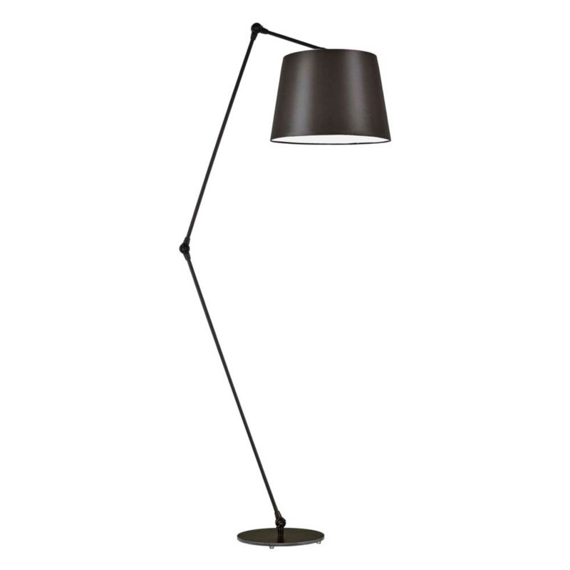 Lampa stojąca Volta Light Factory podłogowa przegubowa regulowana z abażurem czarny stożek SOUL 1szt.