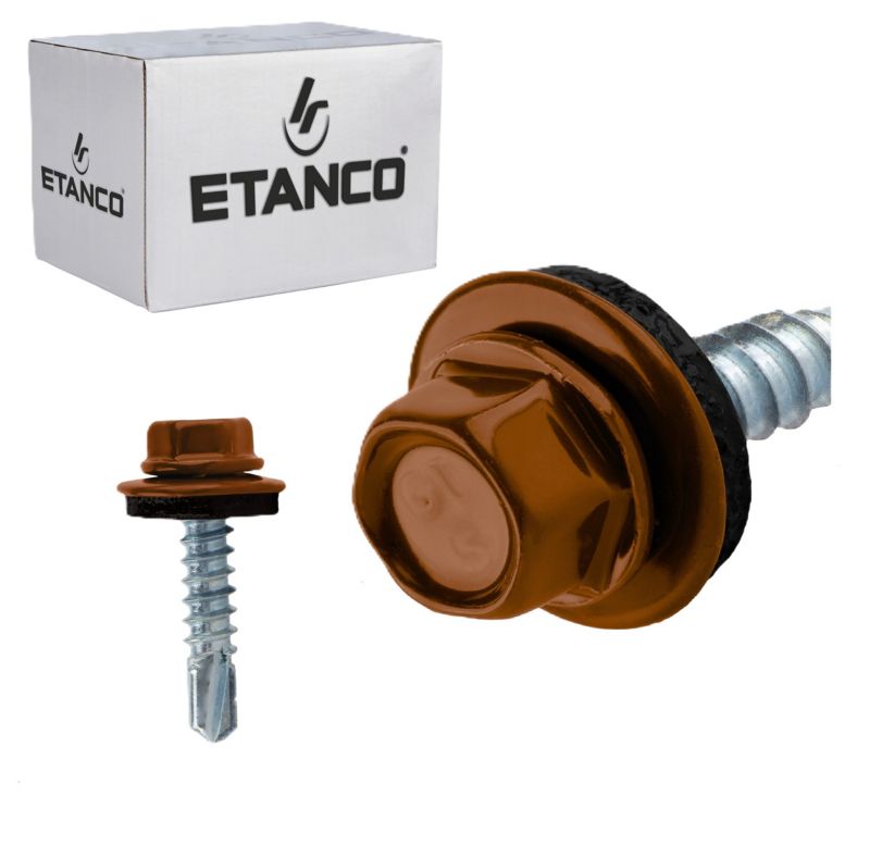 Wkręty samowiercące do metalu Etanco GT5 Z14 5,5x25 mm RAL 8004 250szt