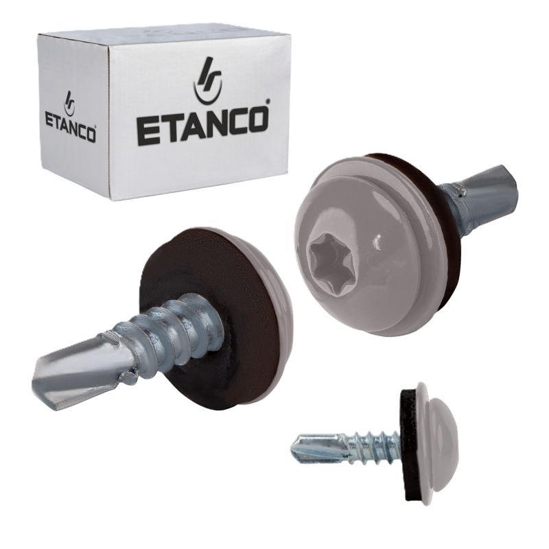 Wkręty samowiercące do metalu Etanco GT3 PH 4,8x19 mm RAL 9007 250szt