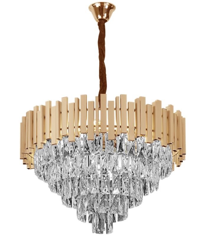 Lampa Sufitowa Wisząca Toolight G052-Cp Złoty