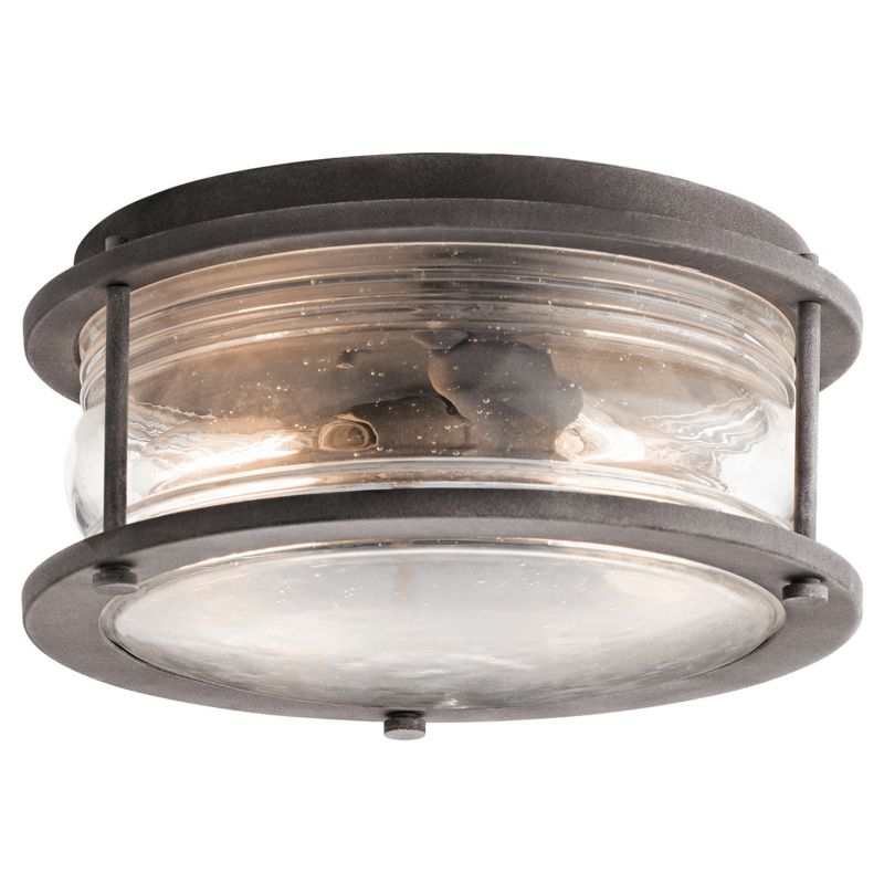 Lampa sufitowa zewnętrzna Kichler Ashland Bay postarzany cynk 1 x E27 x 60W IP44 wym: 15,2 x 30,5 x 30,5 cm - 1 szt.