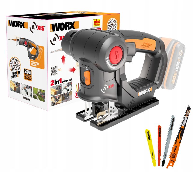 Wyrzynarka WORX WX550.9 1 szt.