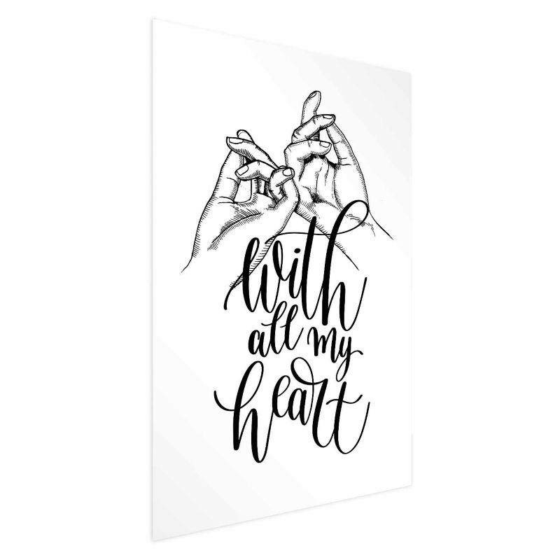 Plakat Artgeist All My Heart 60x90 cm bez ramy bez marginesu 1 szt