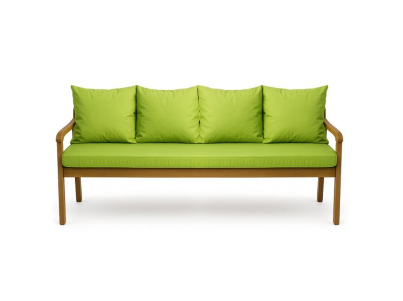 Poduszka ogrodowa na ławkę 3-os, Setgarden, 170x50x50cm, Limonka dwustronne Poduszki na ławkę zdejmowany pokrowiec,Mix 1szt