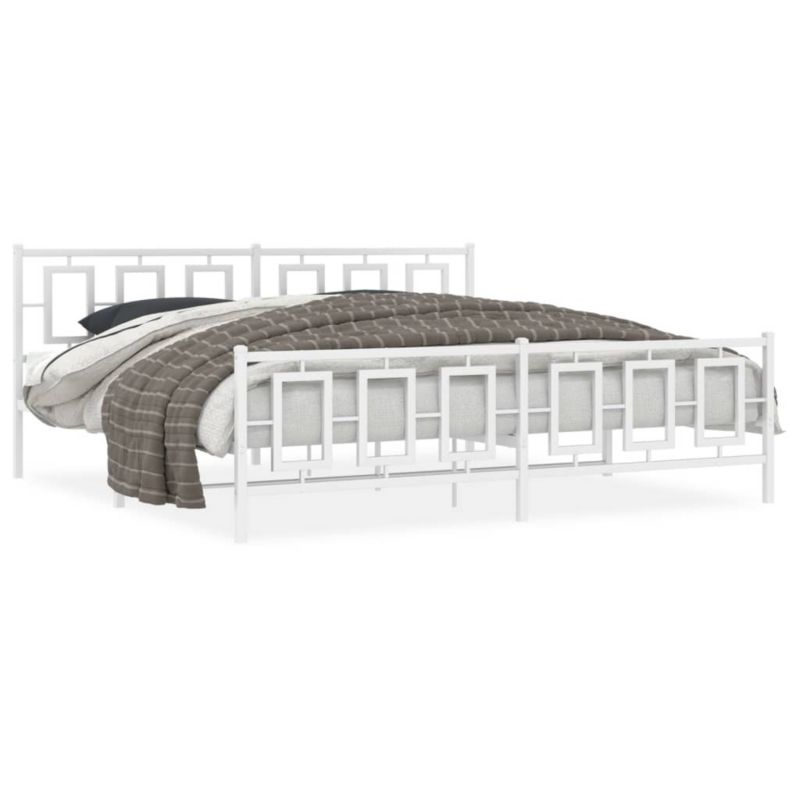 Łóżko metalowe WaszeMeble 193x203 cm biała WM-374314 1 szt.