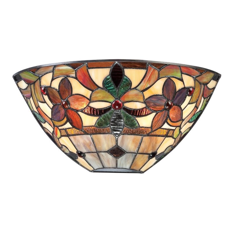 Kinkiet ścienny Quoizel Kami multikolor 2 x E14 x IP20 wym: 17,8 x 36,8 x 14 cm - 1 szt.