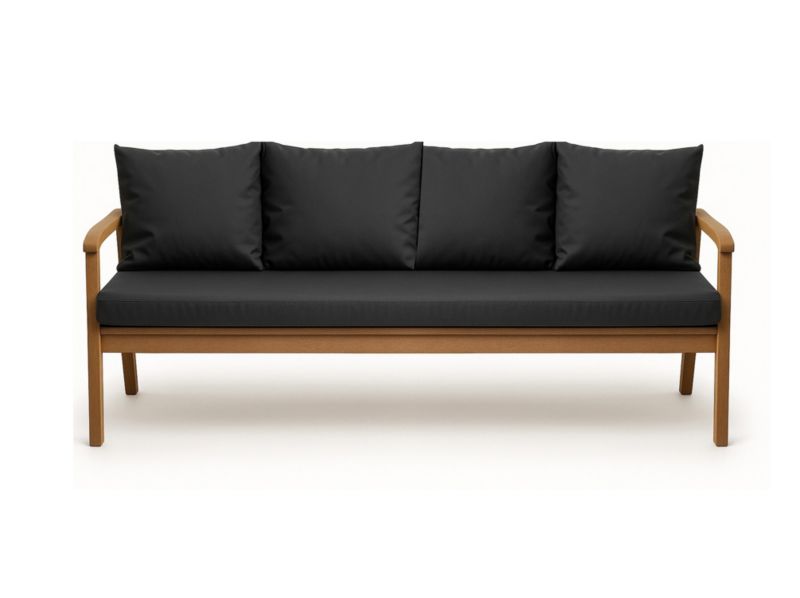 Poduszka ogrodowa na ławkę 3-os, Setgarden, 170x50x50cm, Antracyt dwustronne Poduszki na ławkę zdejmowany pokrowiec,Mix 1szt