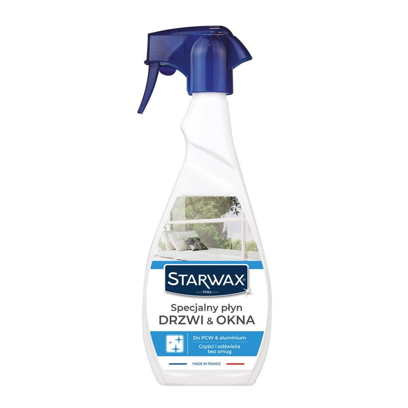 Specjalny Płyn Drzwi & Okna Starwax, profesjonalne czyszczenie i odświeżenie PCW i aluminium 500 ml