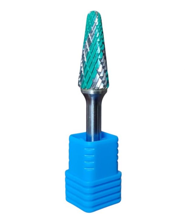 Frez pilnik obrotowy do metalu Kormax 12x28mm chwyt 6mm z węglika spiekanego ząb mieszany (L122806MC) - 1 szt.