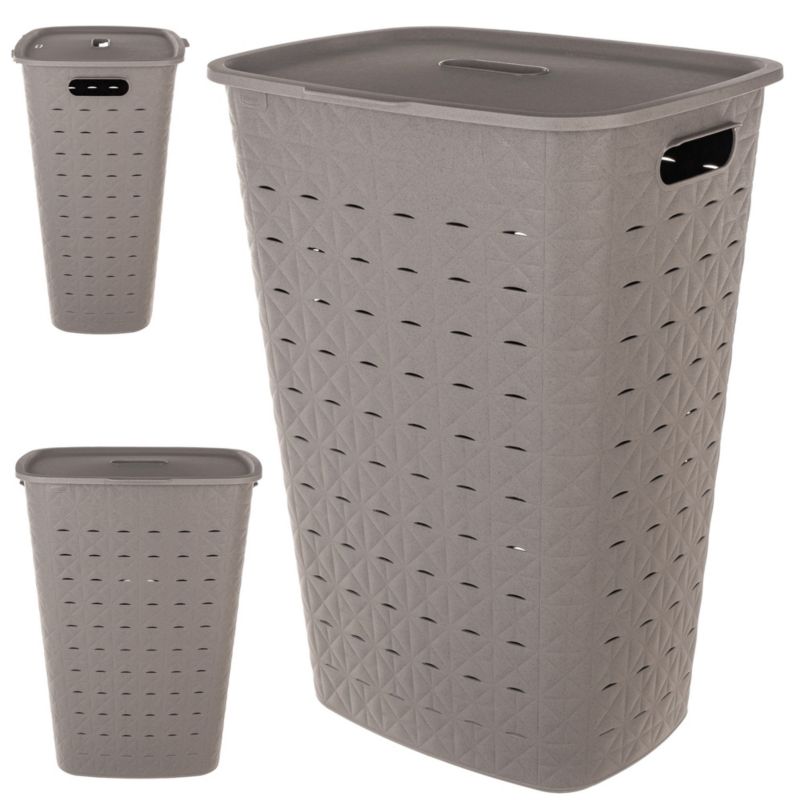 Kosz na bieliznę Curver Softex 56L beżowy 1 szt.