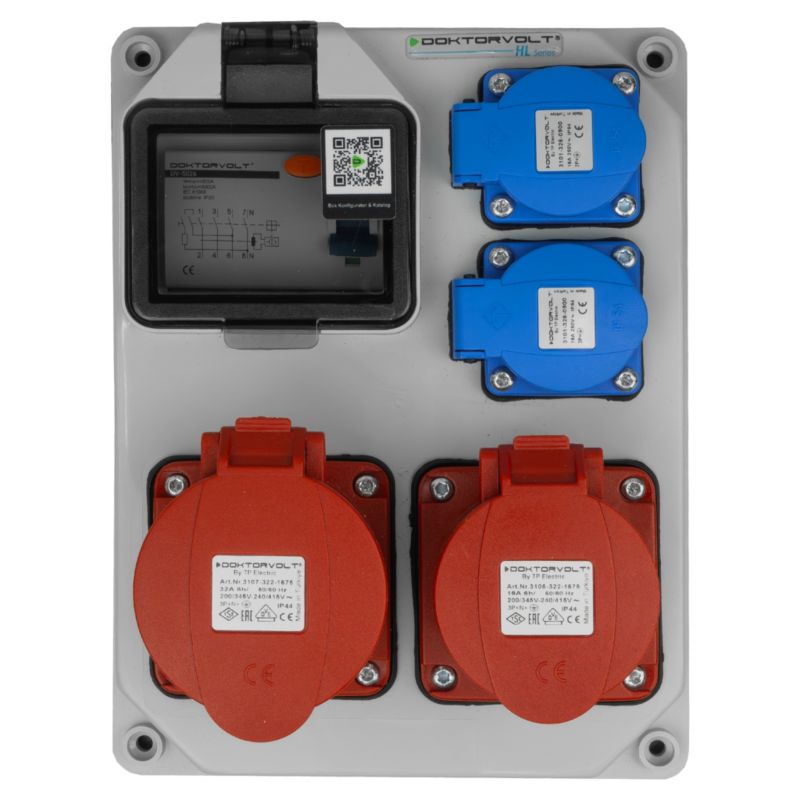 Rozdzielnica budowlana HL-FI 1x16A 1x32A 2x230V Doktorvolt 7235