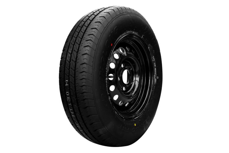 Koło wzmacniane do przyczepy Unitrailer opona 185/80 R14C 104/102N felga czarna 5.5Jx14"H2 5x112 ET:30 1 szt.
