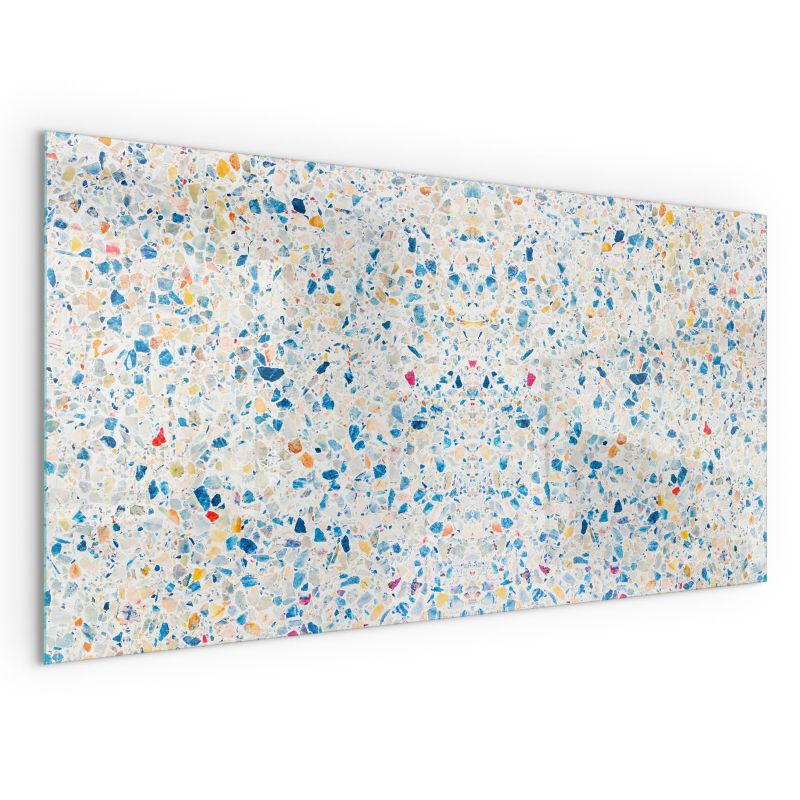 Szklana Podkładka Pod Kominek Prostokąt Wallfluent 140x70 cm Abstrakcyjna faktura 1 szt.