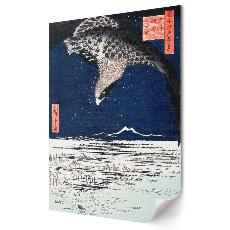 Plakat Wallfluent Format A4 Japoński jastrząb Artysta Utagawa Hiroshige 1 szt.