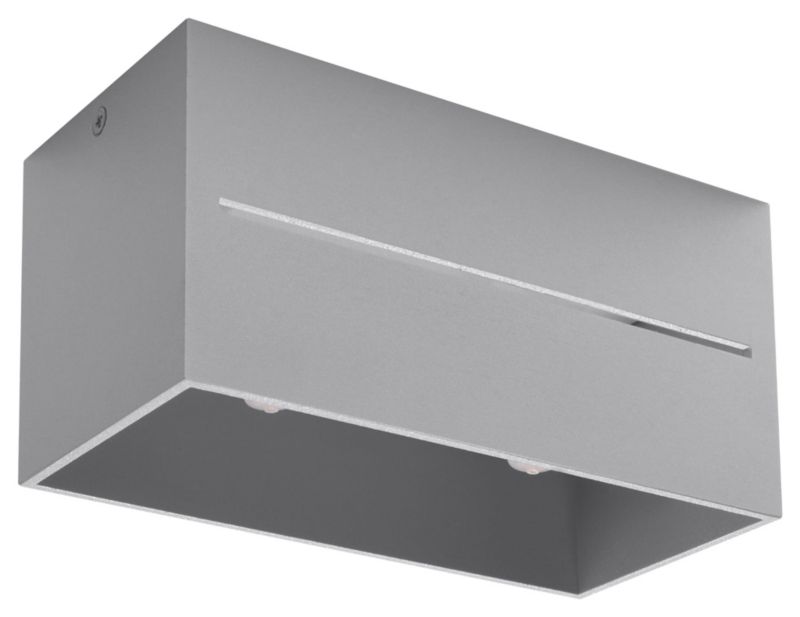 Oprawa sufitowa Sollux Lighting Lobo szary 2 x G9 x 40W IP20 wym: 20 x 10 cm - 1 szt.