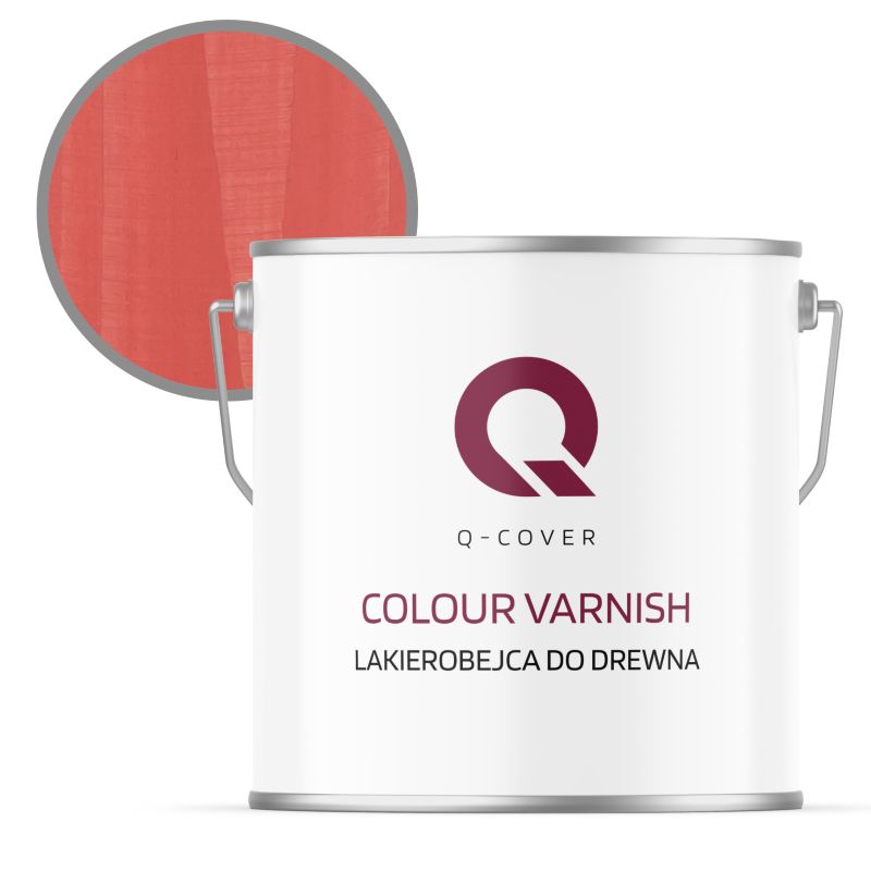 Lakierobejca do Drewna 3w1 Q-Cover Pąsowy H6029 Półmat 5L