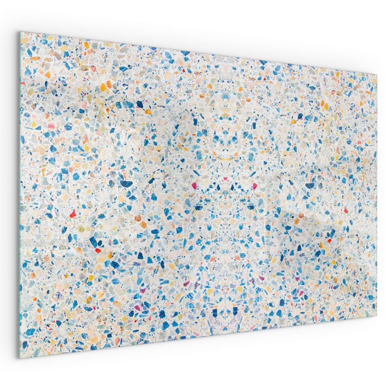 Szklana Podkładka Pod Kominek Prostokąt Wallfluent 60x40 cm Abstrakcyjna faktura 1 szt.
