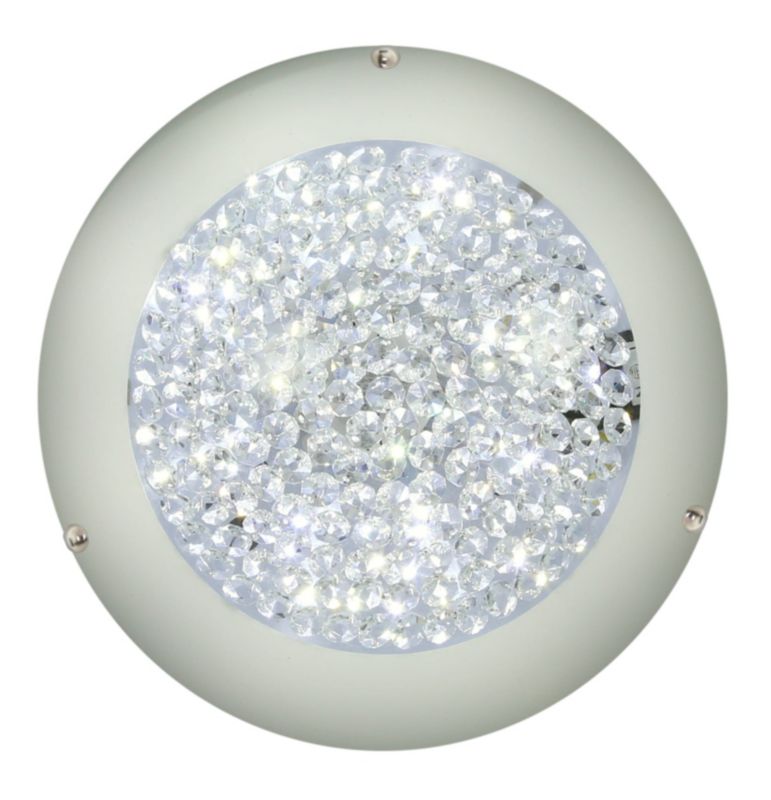 Plafon Candellux Pristina biały LED 10W 4000K 660lm IP20 wym: 9 x 30 x 30 cm szkło - 1 szt.